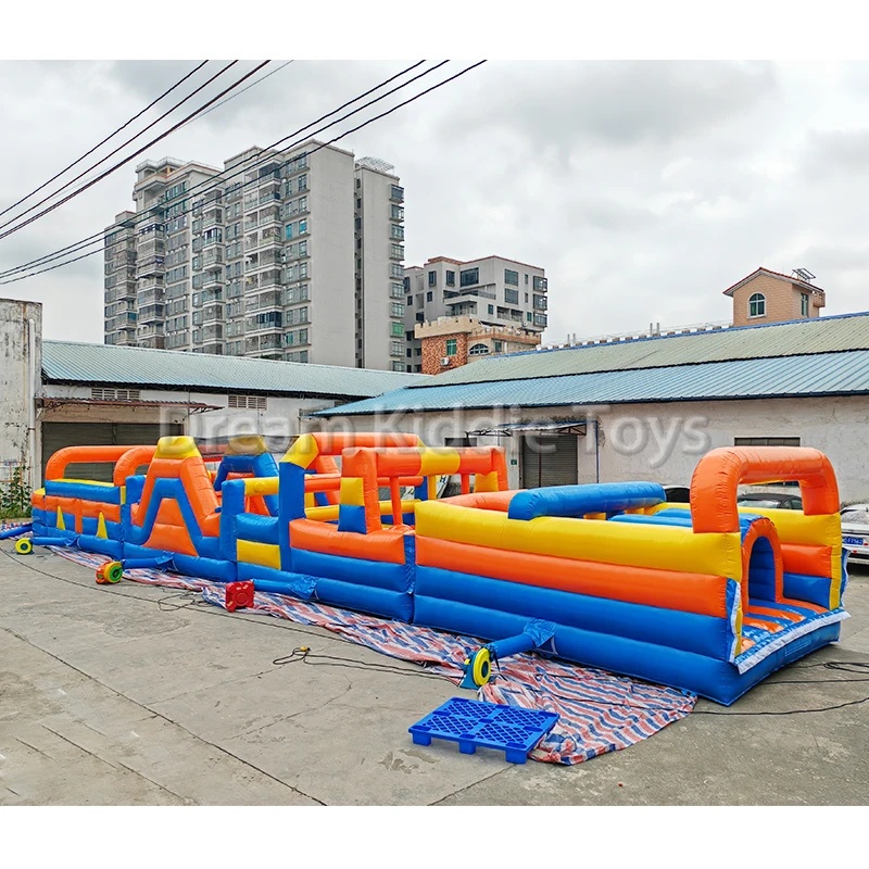 Giant PVC Inflatable Obstacle  - Kids Outdoor Obstacle Course Equipment review and price
