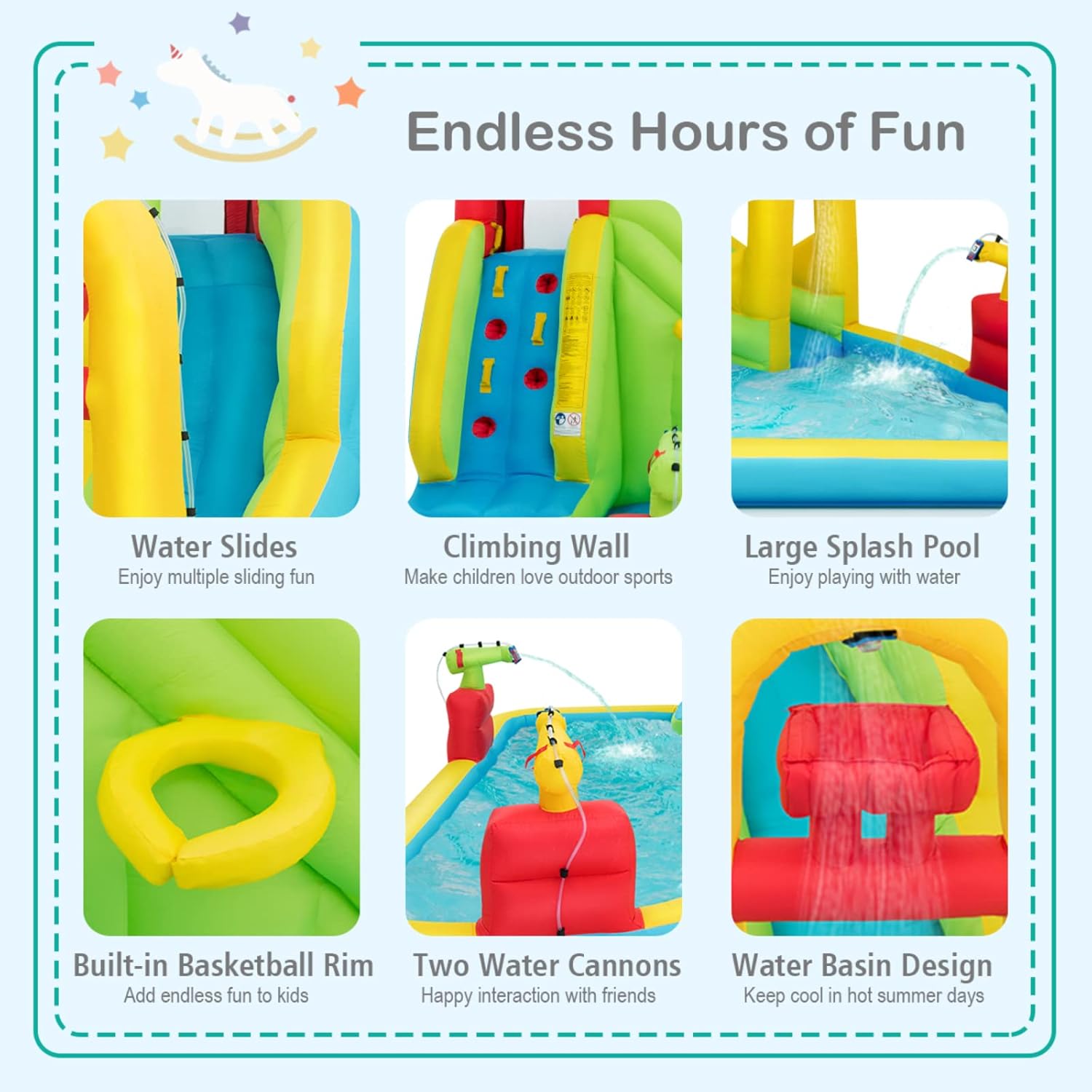 Mega Inflatable Water Park Bou - Kids Outdoor Gifts review and price