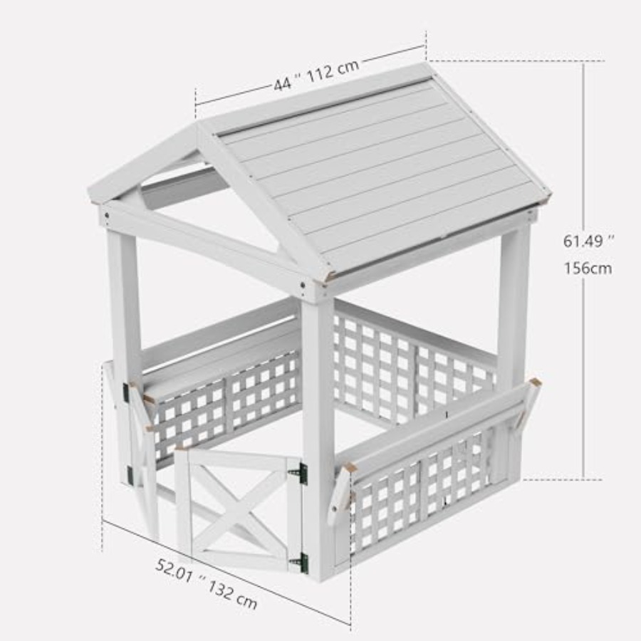 Outdoor Wooden Playhouse For K - Kids Outdoor Bench review and price
