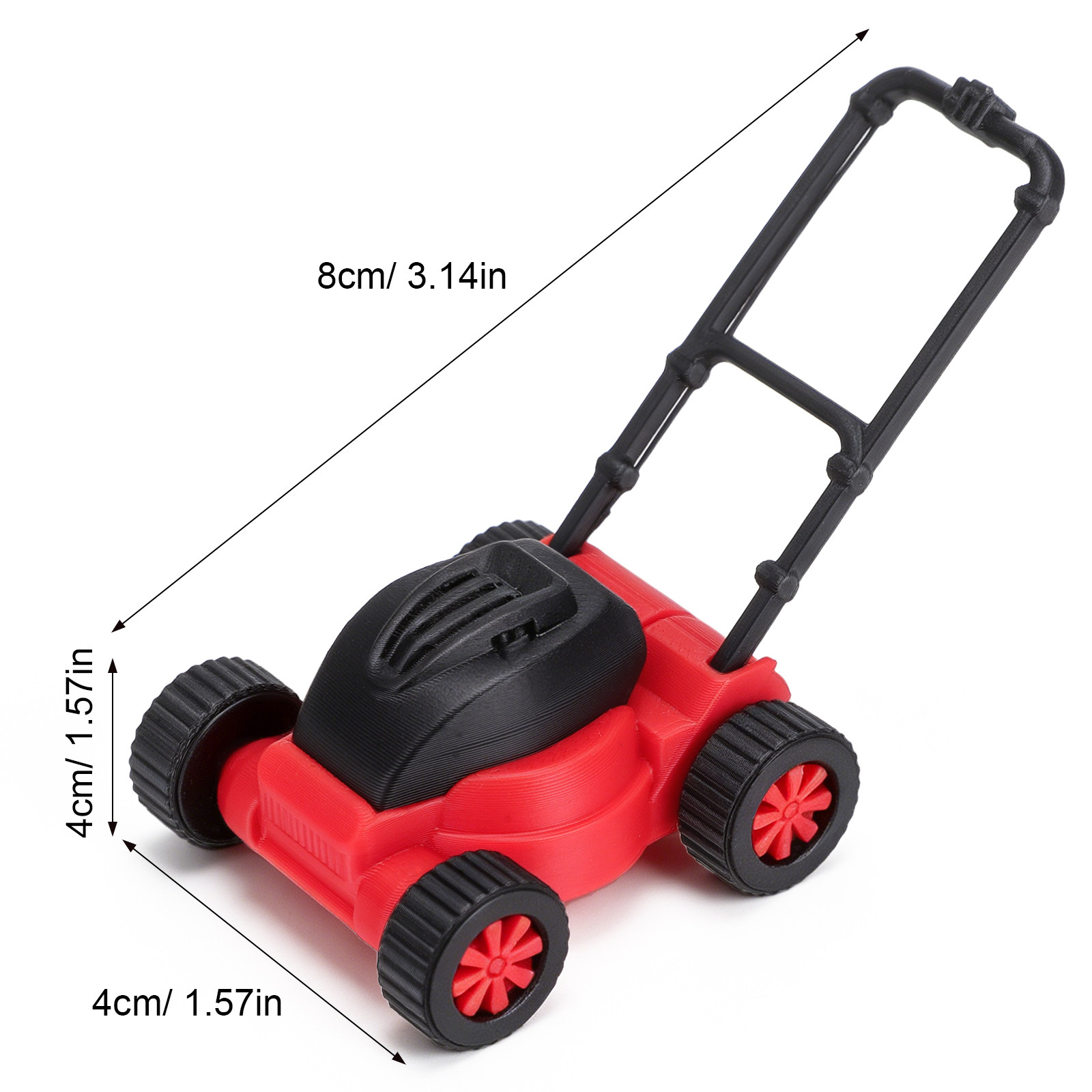 Dollhouse Mini Lawn Mower 1:18 - Kids Outdoor House Accessories review and price