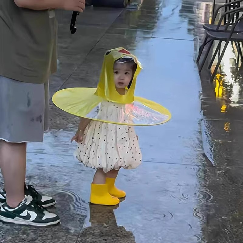 Kids UFO Raincoat Duck Hooded  - Kids Outdoor Umbrella review and price