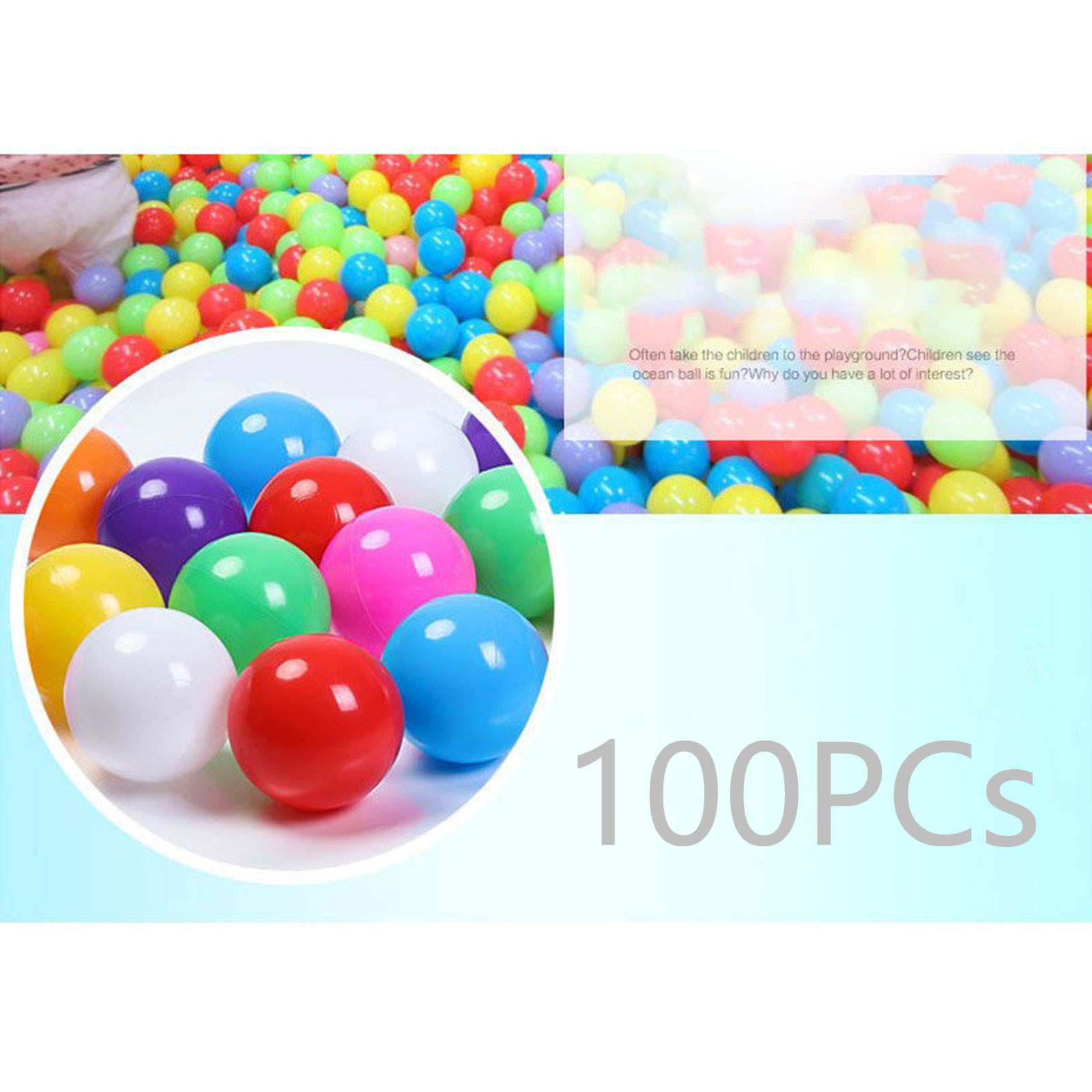 100PCS 55MM Baby Plastic Balls - Kids Outdoor House Accessories review and price