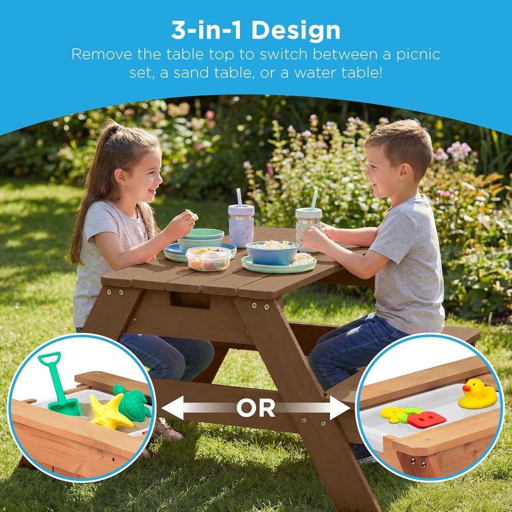 Kids Picnic Table with Umbrell - Kids Outdoor Umbrella review and price