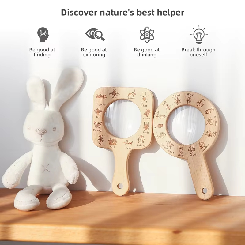 Wooden Magnifying Glass for Ki - Kids Outdoor Gifts review and price