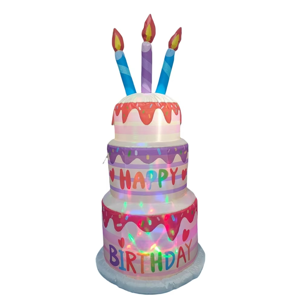 1.8M Inflatable Birthday Cake  - Kids Outdoor Gifts review and price