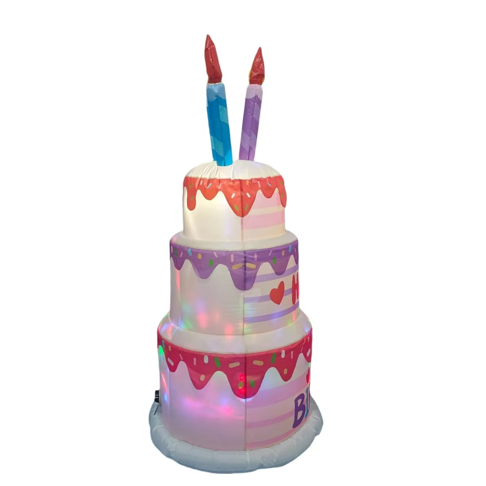 1.8M Inflatable Birthday Cake  - Kids Outdoor Gifts review and price