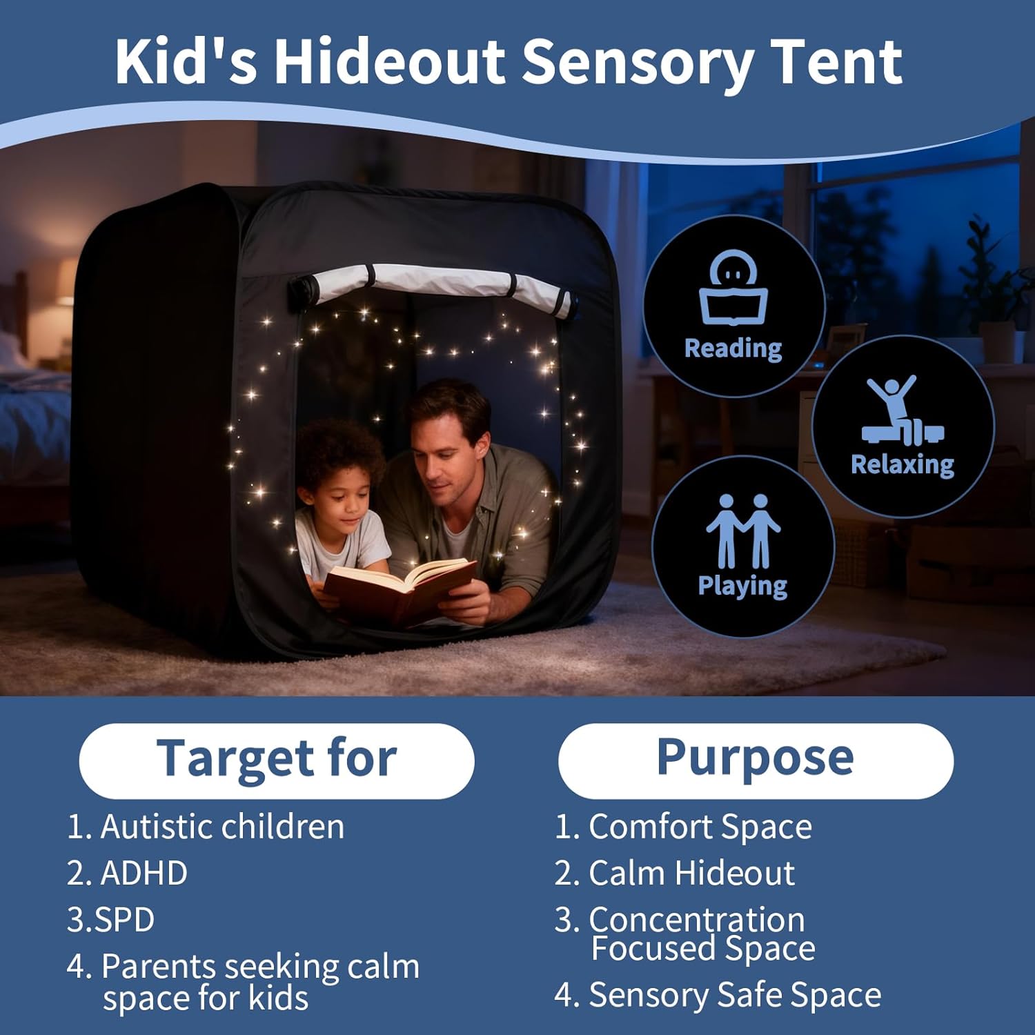 Sensory Tent for Kids 37.4 in  - Kids Outdoor Play Yard review and price