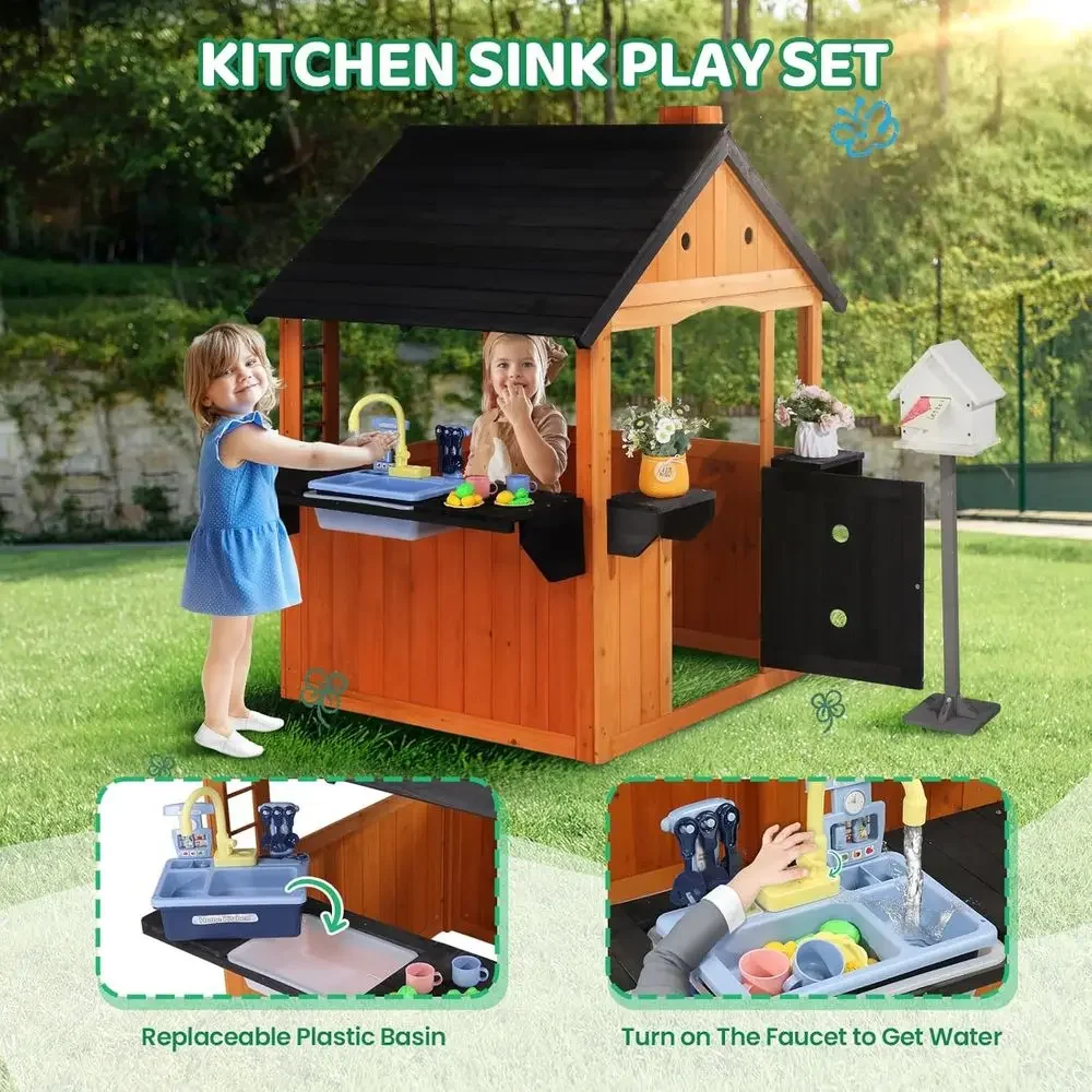 MOR Kids Outdoor Playhouse wit - Kids Outdoor Sink review and price